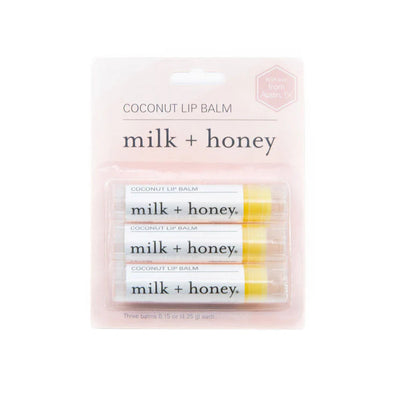 Milk and Honey Lip Balm 3 Pack Coconut