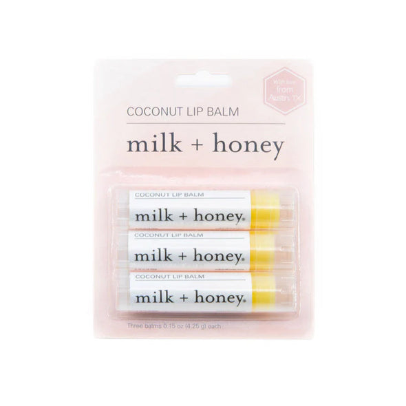 Milk and Honey Lip Balm 3 Pack Coconut