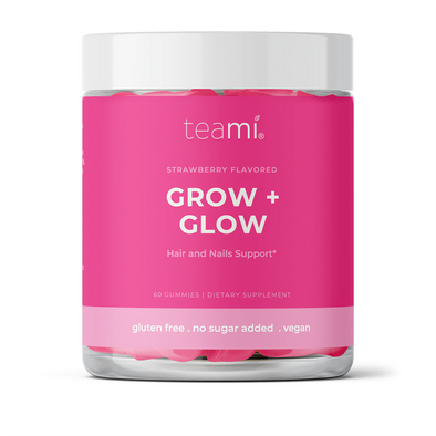 Teami Grow + Glow, Hair and Nails Support Gummy Vitamin 