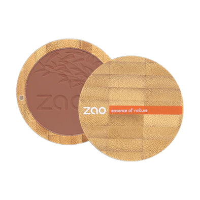 Zao Organic Makeup Compact Blush 321 Brown Orange