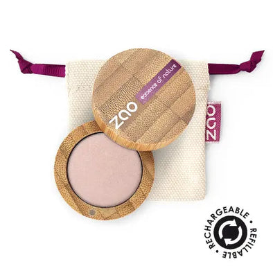 Zao Organic Makeup Eyeshadow pearly round Organic & Vegan Pinky beige (102)