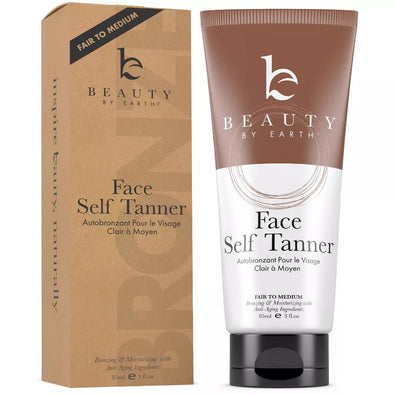 Beauty By Earth Face Self Tanner Lotion- Fair to Medium 