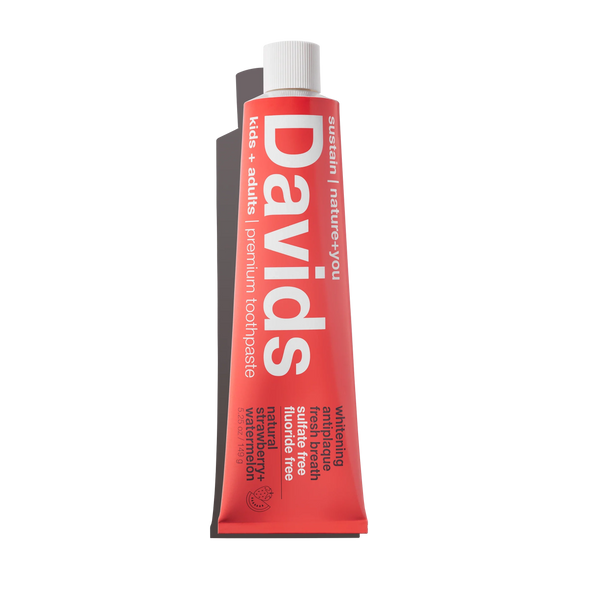Davids Premium Natural Toothpaste - Kids - Strawberry Watermelon 