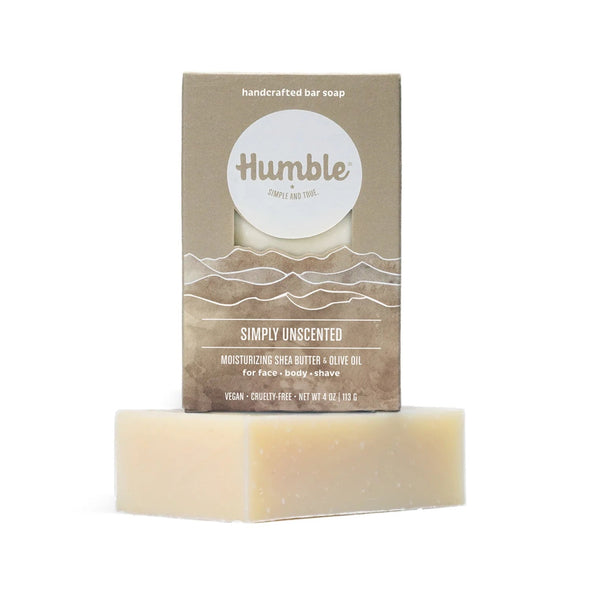 Humble Deodorant Handcrafted Bar Soap Simply Unscented