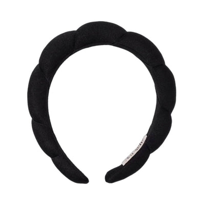 Kitsch Fabric Puffy Cloud Headband Black 
