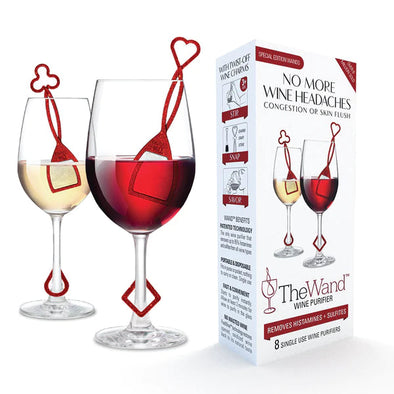 PureWine The Wand - Wine Purifier (RED) 8 Pack 