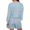 Tart Collections Dale Romper - Light Wash. 