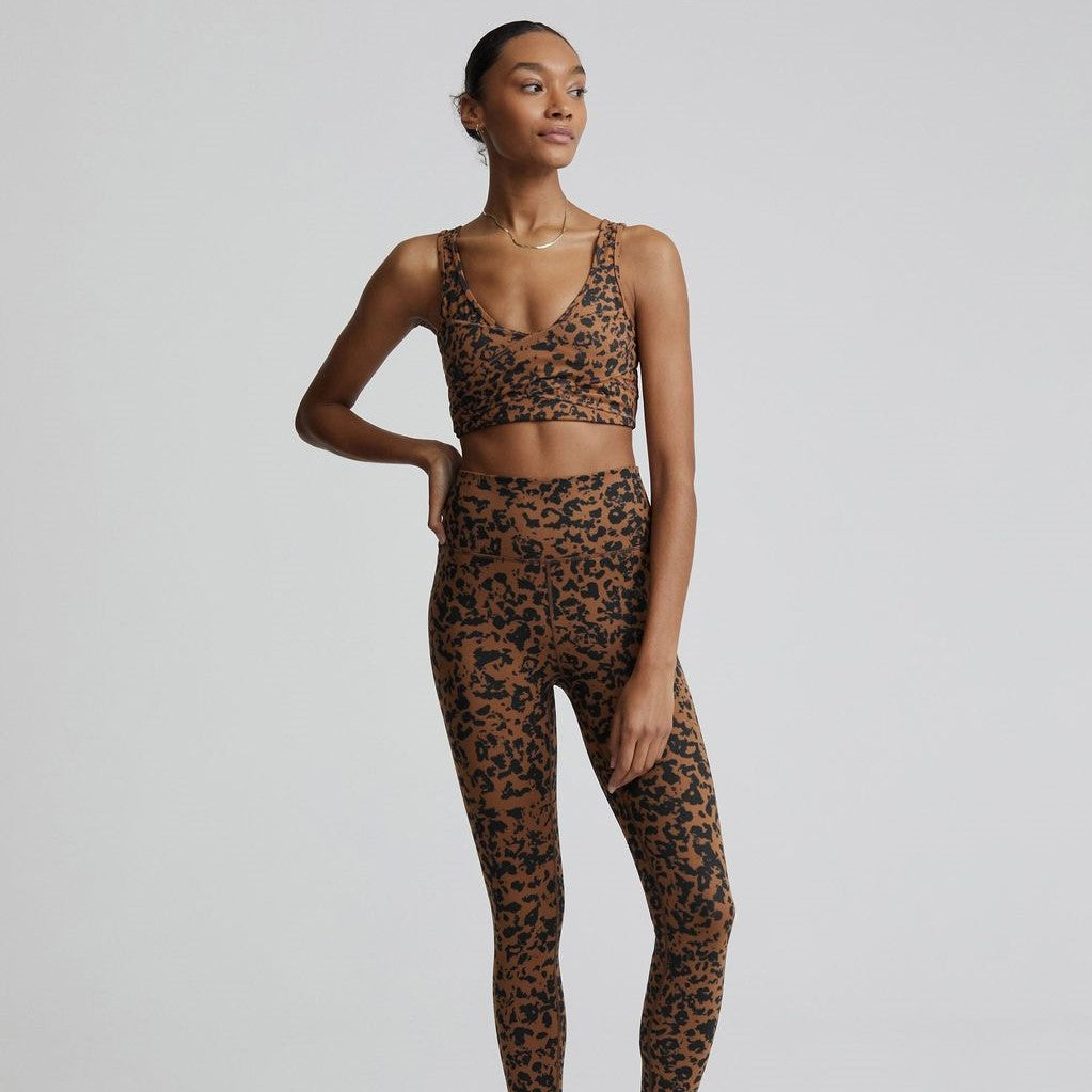 Varley Let's Move High Rise Legging 25 - Bronze Cheetah - Safe & Chic