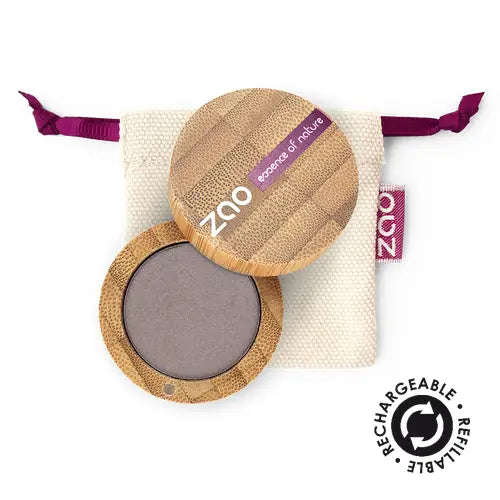Zao Organic Makeup Eyeshadow pearly round Organic & Vegan Brown grey (107)