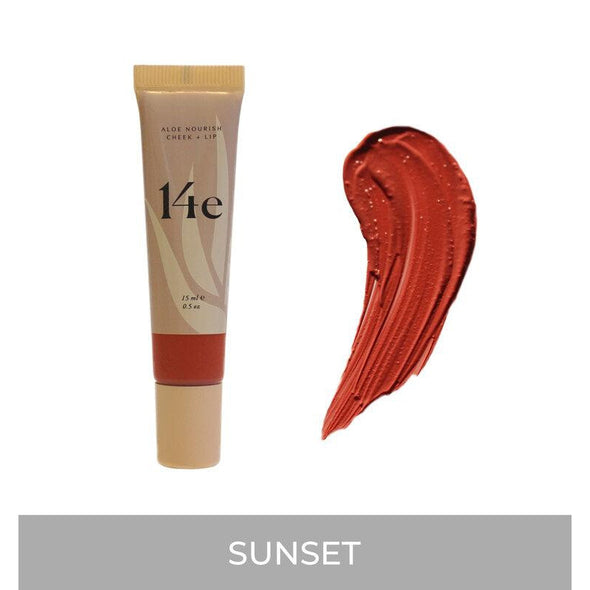 14e Cosmetics Aloe Nourish Cheek & Lip Sunset