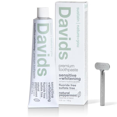 Davids Sensitive+Whitening Toothpaste - Peppermint