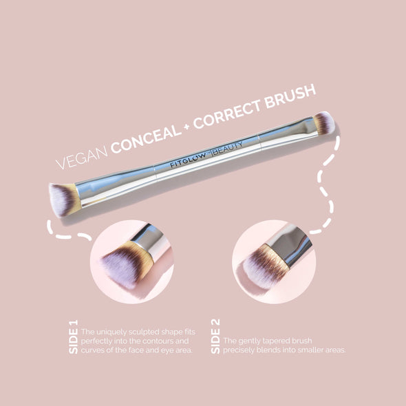 Fitglow Beauty Teddy Double Conceal + Correct Brush 