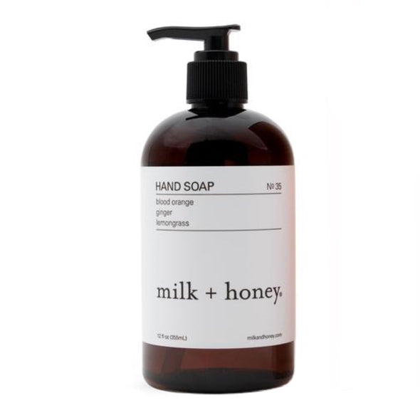 Milk and Honey Hand Soap Nº 35 Blood Orange, Ginger, Lemongrass