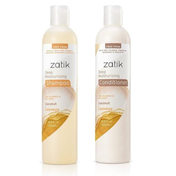 Zatik Naturals Deep Moisturizing Shampoo + Conditioner
