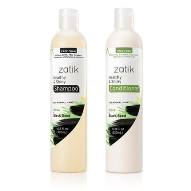 Zatik Naturals Healthy & Shiny Shampoo + Conditioner